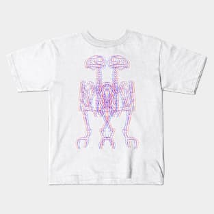 Owl skeleton II 3D Kids T-Shirt